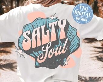 Salty Soul PNG, Salty Soul Tee, Spiaggia PNG, Estate png, Maglietta estiva, Estate alla moda, Spiaggia alla moda, Vacanza in famiglia, Viaggio tra ragazze, Florida