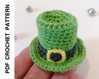 Crochet PATTERN St Patricks Day Leprechaun Hat Amigurumi • PDF in English by Dutor