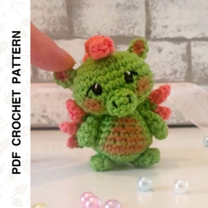 Crochet PATTERN Dragon Amigurumi Cute Mini Animal • PDF in English by Dutor