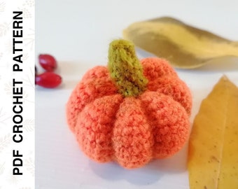 Crochet PATTERN Amigurumi Pumpkin Fall Vegetables Squash Scheme • PDF in English by Dutor