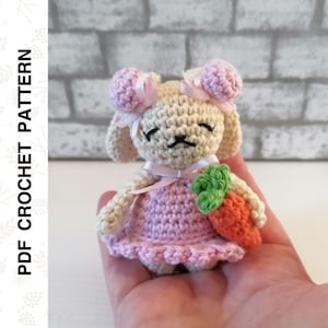 Crochet PATTERN Easter Bunny Doll Amigurumi, Stuffed Rabbit Crochet Animal Pattern • PDF in English by Dutor