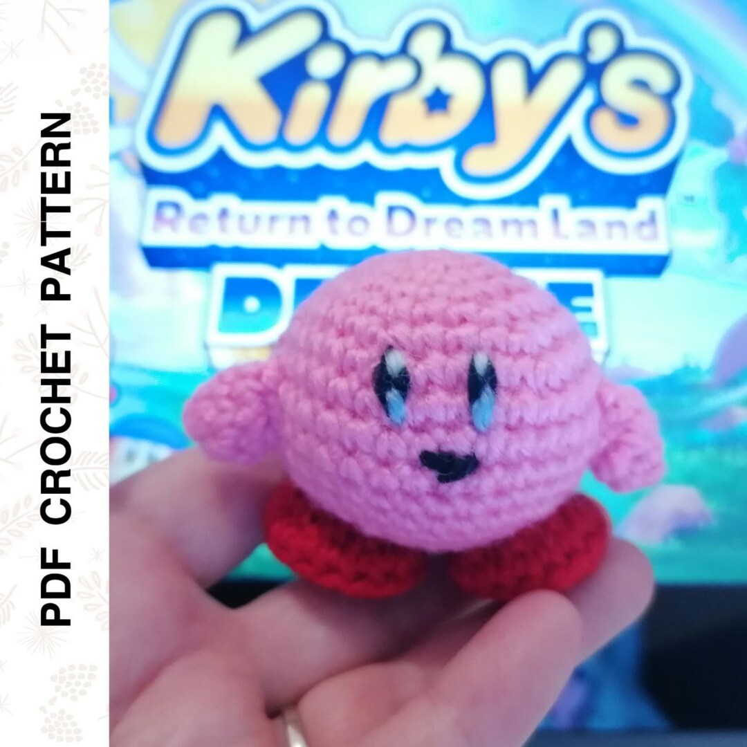 Crochet PATTERN Kirby Cute Easy Plush Amigurumi for Beginner PDF in