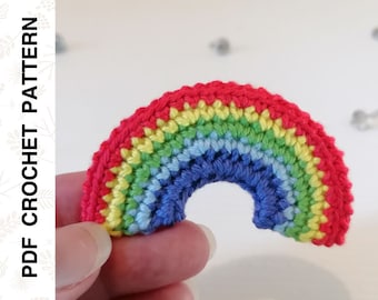 Crochet PATTERN Rainbow Crochet Luck Charm Amigurumi Beginner Crochet DIY Crafts • PDF in English by Dutor