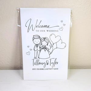 WEDDING Activity Book, Personalized Kids Activity Book, Kids Wedding Favor, Wedding Activity Book for Kids, Wedding Coloring Book, Origami image 9