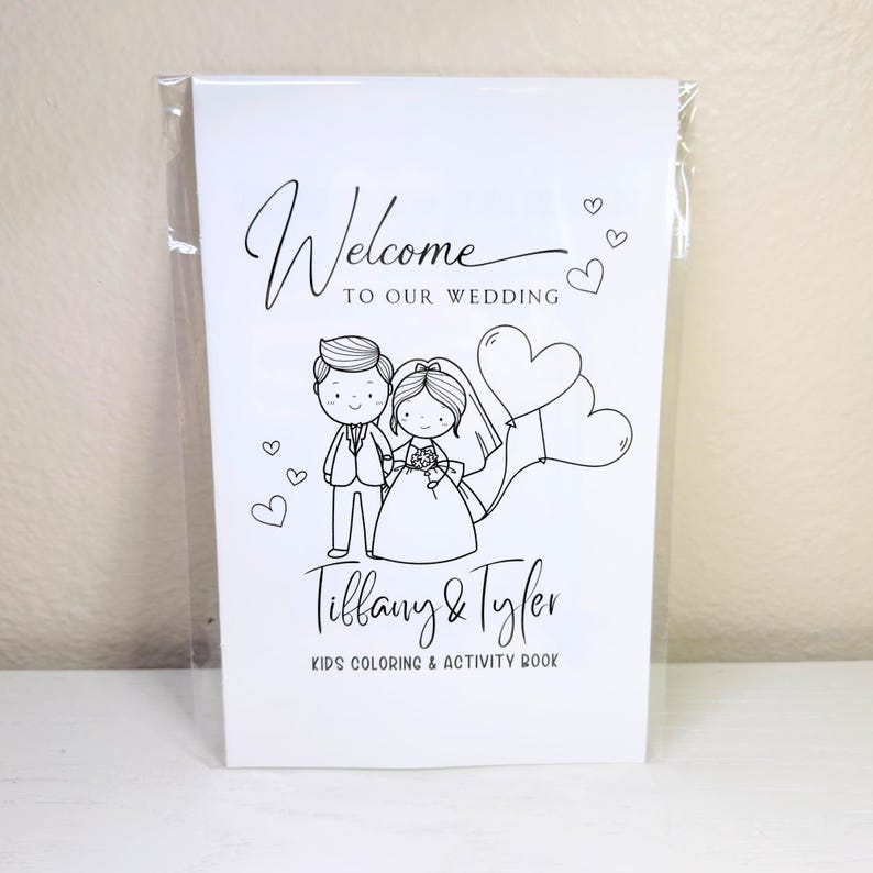 WEDDING Activity Book, Personalized Kids Activity Book, Kids Wedding Favor, Wedding Activity Book for Kids, Wedding Coloring Book, Origami image 9