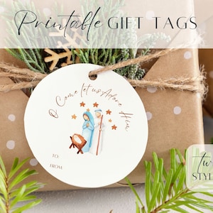 Etiquettes cadeaux à imprimer pour la crèche