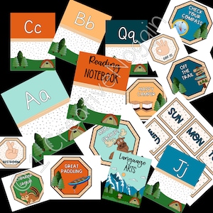 CAMPING Classroom Decor Bundle | CAMPING Classroom Theme | Classroom Decor | Classroom Bundle | Teacher Resources | Calm Classroom Decor
