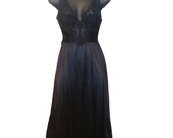 Black olga night gown