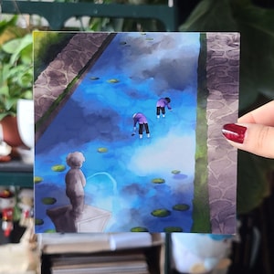 OHSHC Inspired Print - In The Fountain - Matte/Glossy Square Original Art Print - Anime Manga Poster