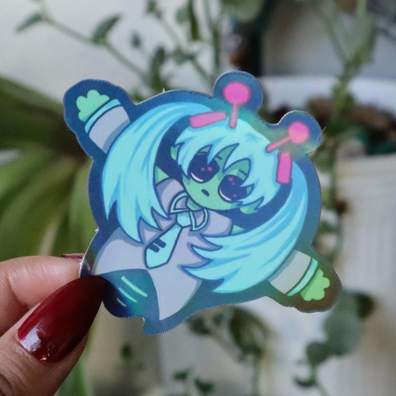 Hatsune Miku Stickers – Alien & Leek Vocaloid - Etsy