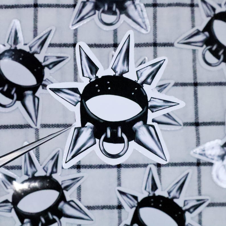 May include: A black leather collar with silver spikes and a silver ring. The collar is on a white background.