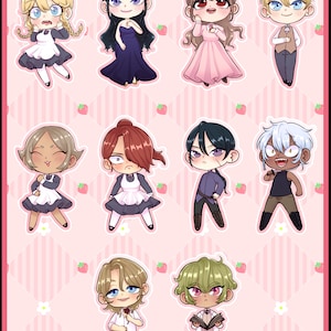 I Seduced The Villainess Webtoon Full Cast Stickersheet