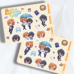 Sasaki and Miyano Sticker Sheet