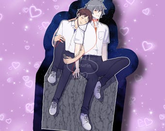 Adesivo Shinji e Kaworu