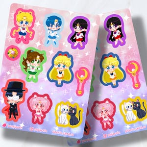 Arkusz naklejek Sailor Moon