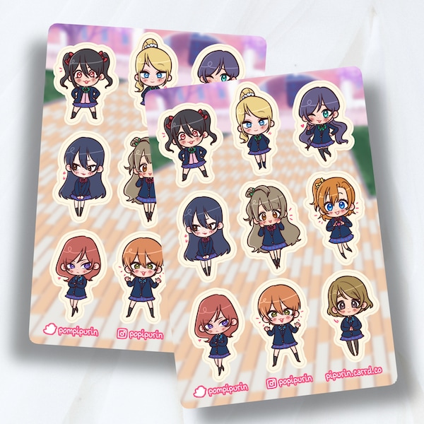 Love Live Muse sticker sheet