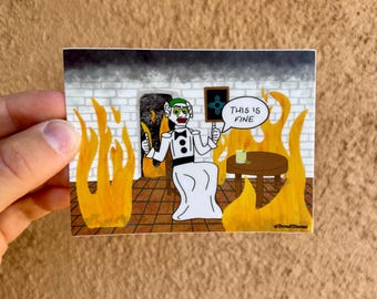 Pegatina "Esto está bien" de Zozobra, pegatina de Nuevo México, pegatina de Santa Fe