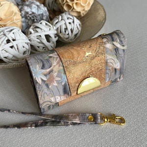 Cartera de mujer - Corcho y algodón - Cartera de mano - Cartera de mano compacta