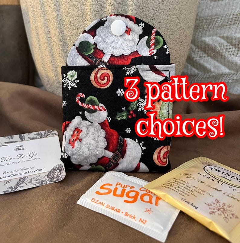Holiday Travel Tea Gift Set Peppermint/santa/snowman Tea Wallets Tea