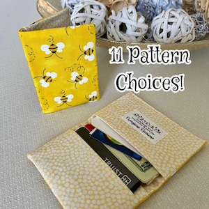 Card Holder Wallets - Slim Design - Fun Cotton Prints