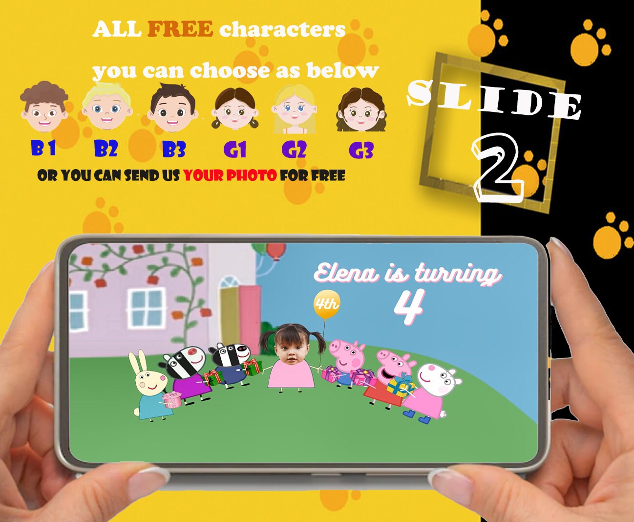 Peppa Pig Invitation PEPPA PIG Birthday Video Invitation Etsy UK