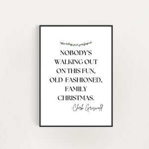 Griswold Family Christmas Wall Art/ Instant Download/ Old Fashioned Christmas