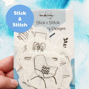 Stick and Stitch Embroidery Pattern, Furniture, Mid-Century Modern, Design, Hand Embroidery, Embroidery Stocking Stuffer, Embroidery Designs