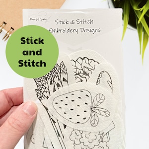 Stick and Stitch Embroidery, Hand Embroidery Patterns, Embroidery Stocking Stuffer, Embroidery Designs, Food, Fruit, Vegetables, Cooking