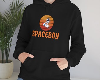 Inspired Graphic Unisex Hoodie, SpaceBoy Fun Hoodie, Men Hoodie, Women Hoodie, Plus Size, Birthday Gifts, Girlfriend Gift, Boyfriend Gift