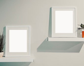 White Frame Mockup - White Picture Frame - Empty Frame - Digital Download - Instant Download -