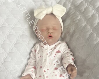 Reborn Baby Girl FULL SILICONE 17" 6lbs | Fully Weighted Newborn Doll