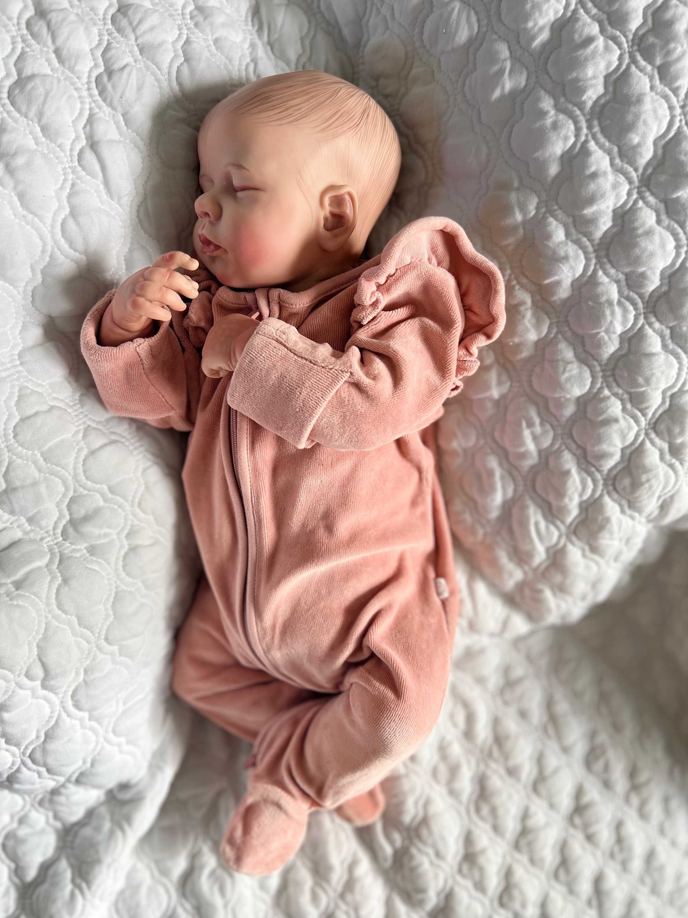 Reborn Baby Girl 18 4lbs Fully Weighted Newborn Doll Etsy UK