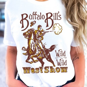 Retro Cowboy PNG Sublimation Digitaler Download, amerikanischer Cowboy, Buffalo Bill, Vintage Western Art, Wildwestshow, Western Shootout