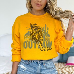 Outlaw Spirit Retro Western Cowboy Digital Download - Great for Sublimation, DTG, Cut Files - in Both SVG and PNG File Formats