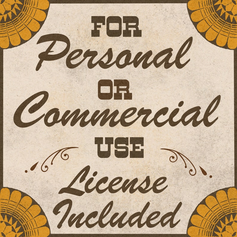 Outlaw Spirit Retro Western Cowboy Digital Download - Great for Sublimation, DTG, Cut Files - in Both SVG and PNG File Formats
