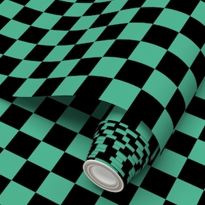Bright Green and Black Akuma Wallpaper - Wallpaper, Geometric wallpaper, anime wallpaper, video game wallpaper, nerd decor, anime decor