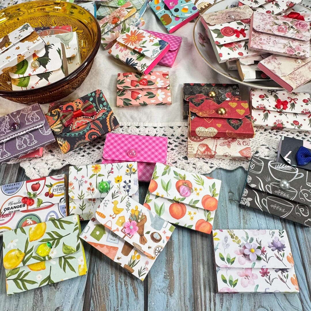 Mini Sticky Notepad Folders~ Spring and Fruit Designs With Boho~ Roses ...