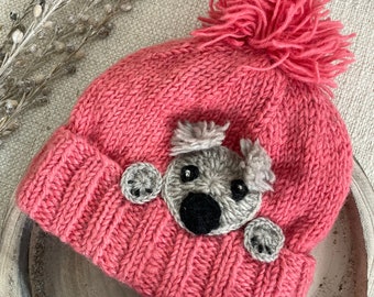 Infant(12-24month)100% Lamb Wool Hand Knitted Winter Hat  display picture 3