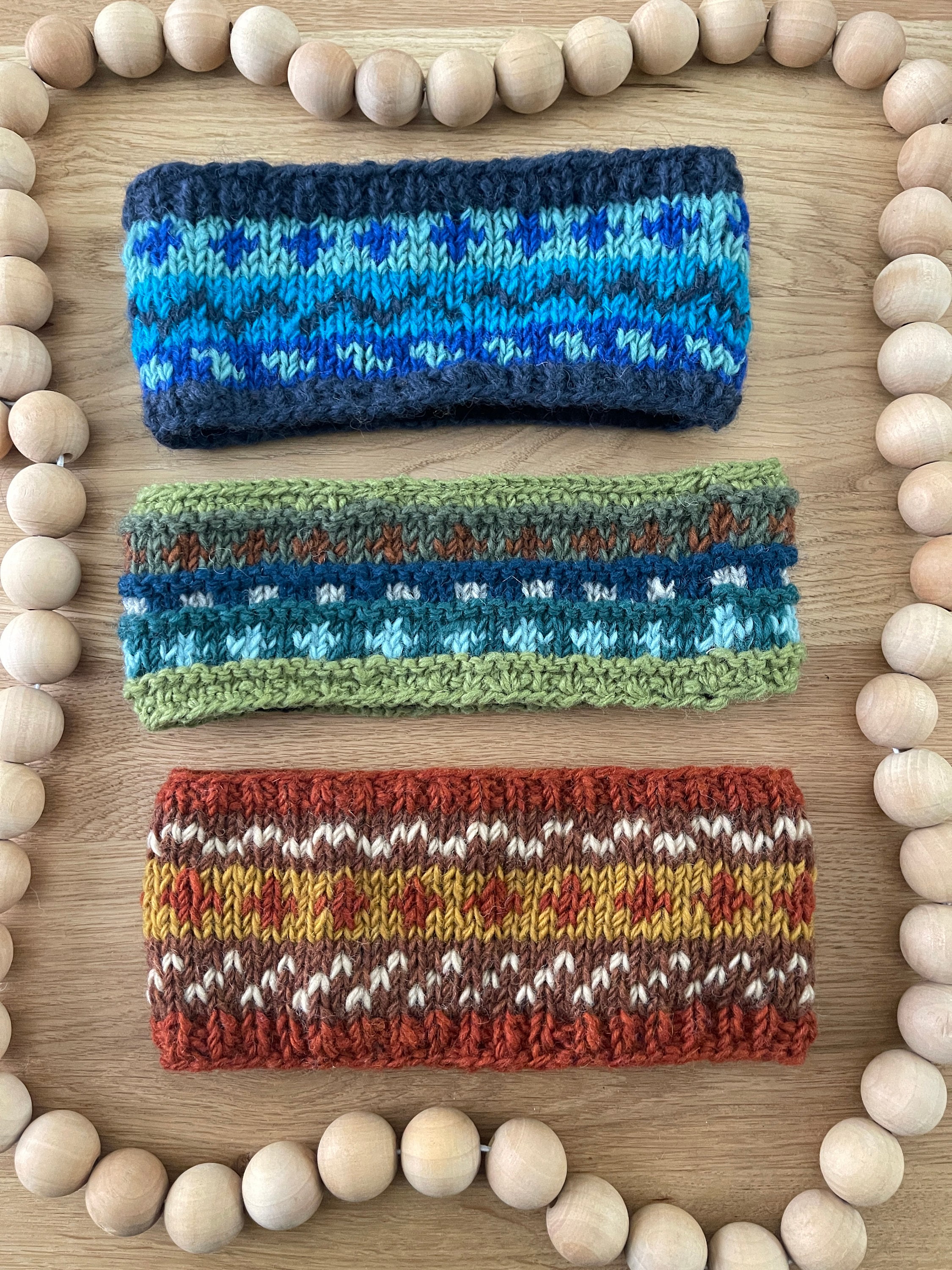 Knitted Hand Band Set of 100% Handmade Wool