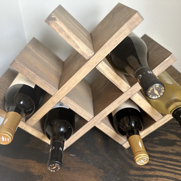 Wooden Wine Rack Etsy