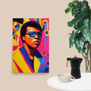 Póster de Muhammad Ali | Retrato de Muhammad Ali | Mohamed Ali Imprimir | Arte de la pared de Muhammad Ali | Arte de pared de boxeo