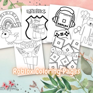 Roblox Coloring Pages, Digital Download, 8x10