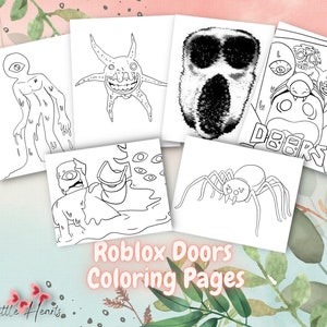 Coloriage Figure Roblox Doors - télécharger et imprimer gratuit