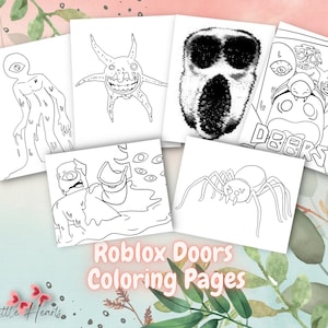 Coloriage Figure Roblox Doors - télécharger et imprimer gratuit sur