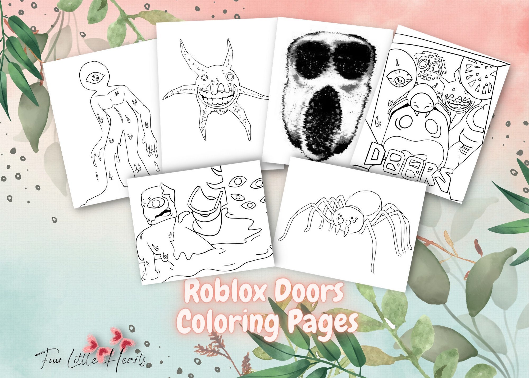 35 ideias de Doors roblox  padrões para desenhar, amigos