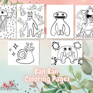 Garten of Banban coloring pages 4 – Having fun with children