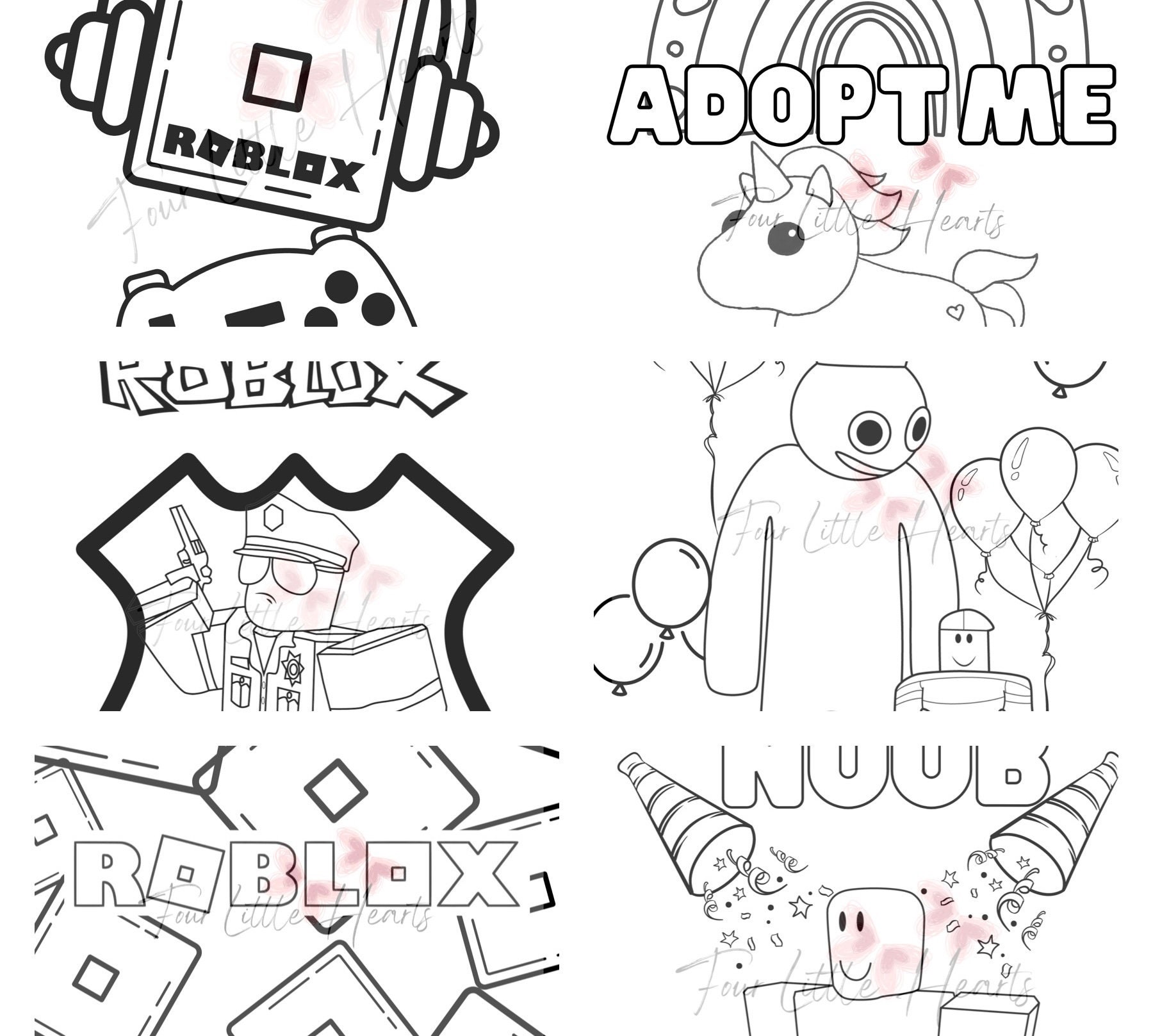Roblox Coloring Pages Digital Download 8x10 - Etsy Australia