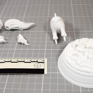 Arcanine Legendary Pokemon Diorama 6 Piece Paintable Miniature Display Outcrop Matte White PLA Figure image 16