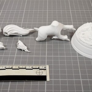 Arcanine Legendary Pokemon Diorama 6 Piece Paintable Miniature Display Outcrop Matte White PLA Figure image 15