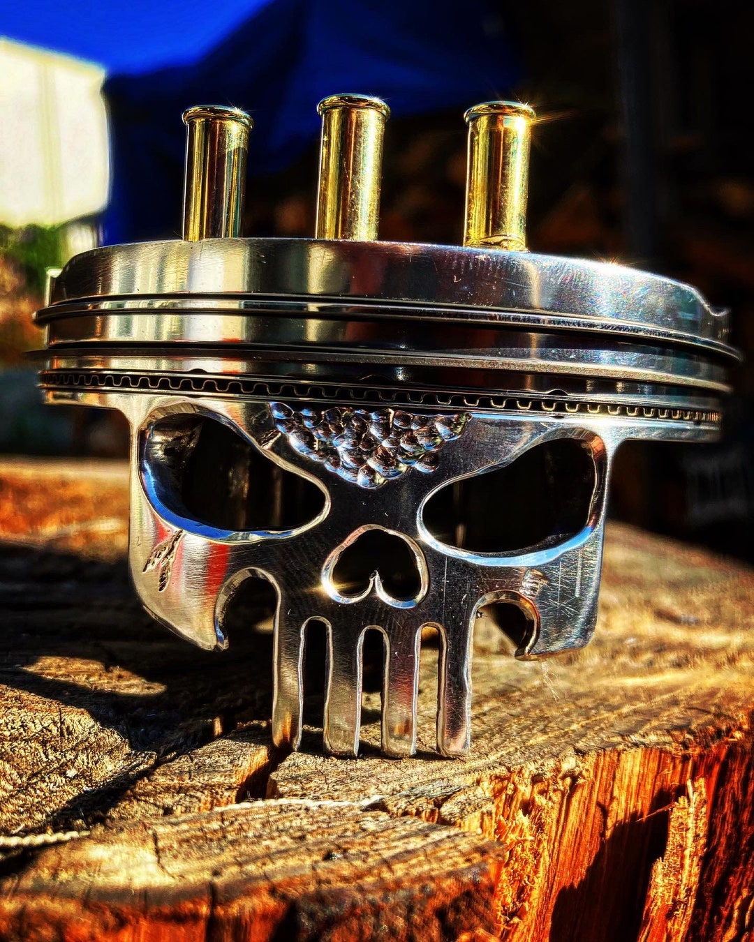Punisher Style Piston Skull Etsy